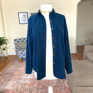 💙 Women's Plus Size 24 Long Sleeved Navy Blue Top by Involand